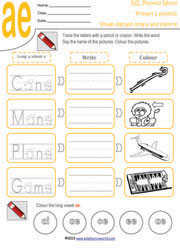 long-a-short-e-vowel-digraph-worksheet